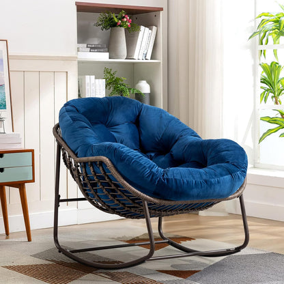 The Minimalist Nest: A Stylish Dual-Use Rattan Hanging Chair