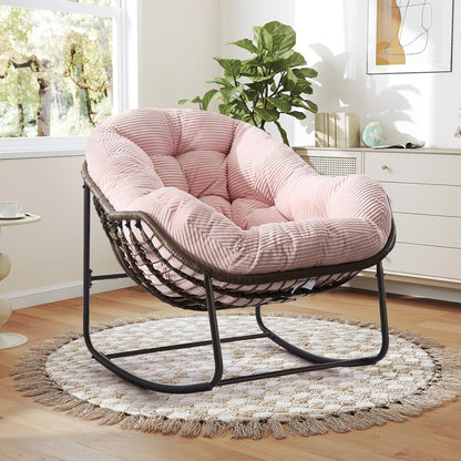 The Minimalist Nest: A Stylish Dual-Use Rattan Hanging Chair