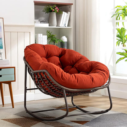 The Minimalist Nest: A Stylish Dual-Use Rattan Hanging Chair