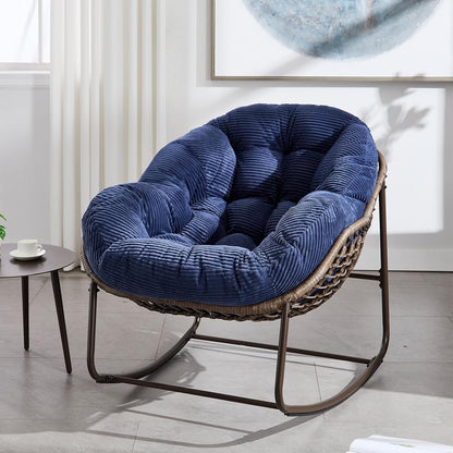 The Minimalist Nest: A Stylish Dual-Use Rattan Hanging Chair