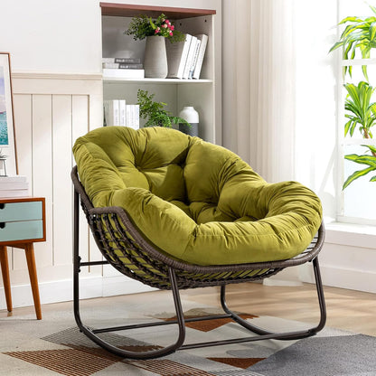 The Minimalist Nest: A Stylish Dual-Use Rattan Hanging Chair